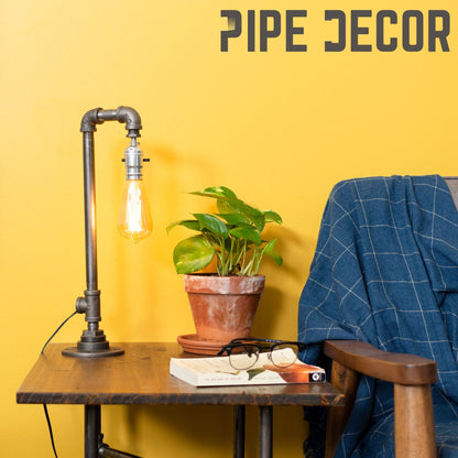 Reader Table Lamp By PIPE DECOR by PIPE DECOR