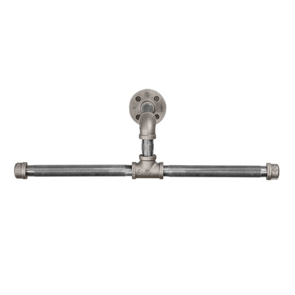 Wall-Mounted Tee-Style Pipe Clothing Rack by PIPE DECOR