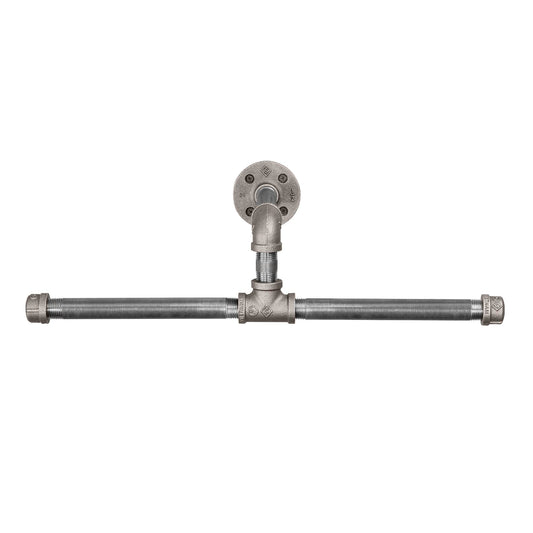 Wall-Mounted Tee-Style Pipe Clothing Rack by PIPE DECOR