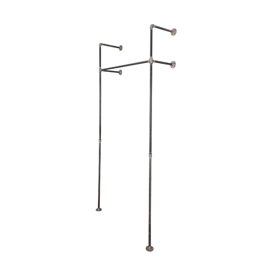 41 in. Wall Mounted Clothing Rack, Single by PIPE DECOR