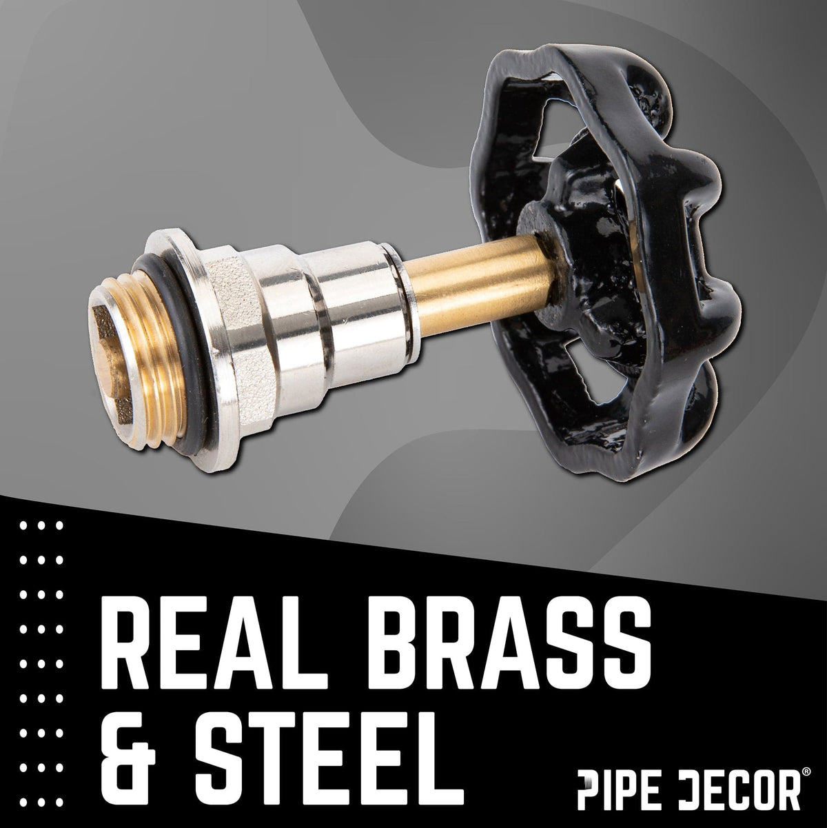 Black Industrial Spigot Handle (2-Pack) by PIPE DECOR