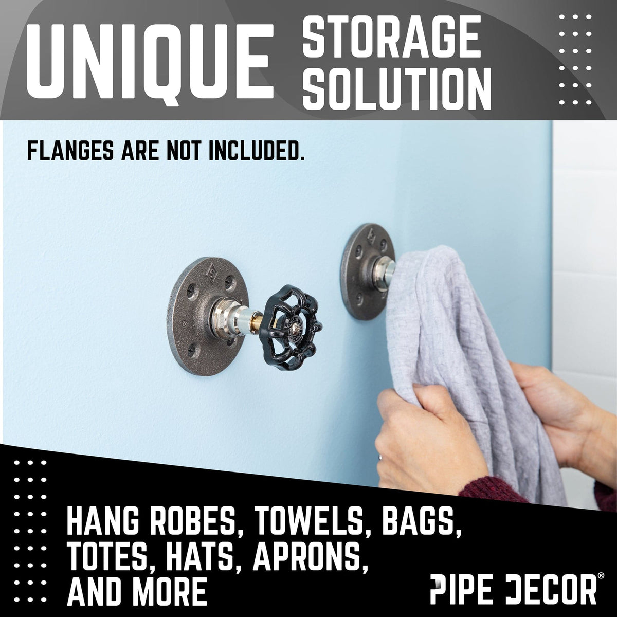 Black Industrial Spigot Handle (2-Pack) by PIPE DECOR