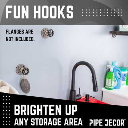 Black Industrial Spigot Handle (2-Pack) by PIPE DECOR