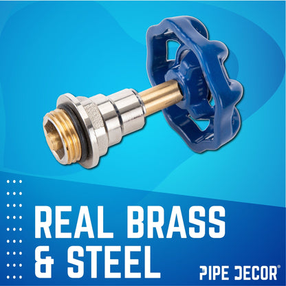 Blue Industrial Spigot Handle (2-Pack) by PIPE DECOR