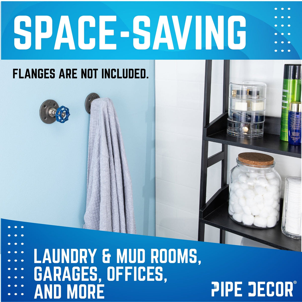 Blue Industrial Spigot Handle (2-Pack) by PIPE DECOR