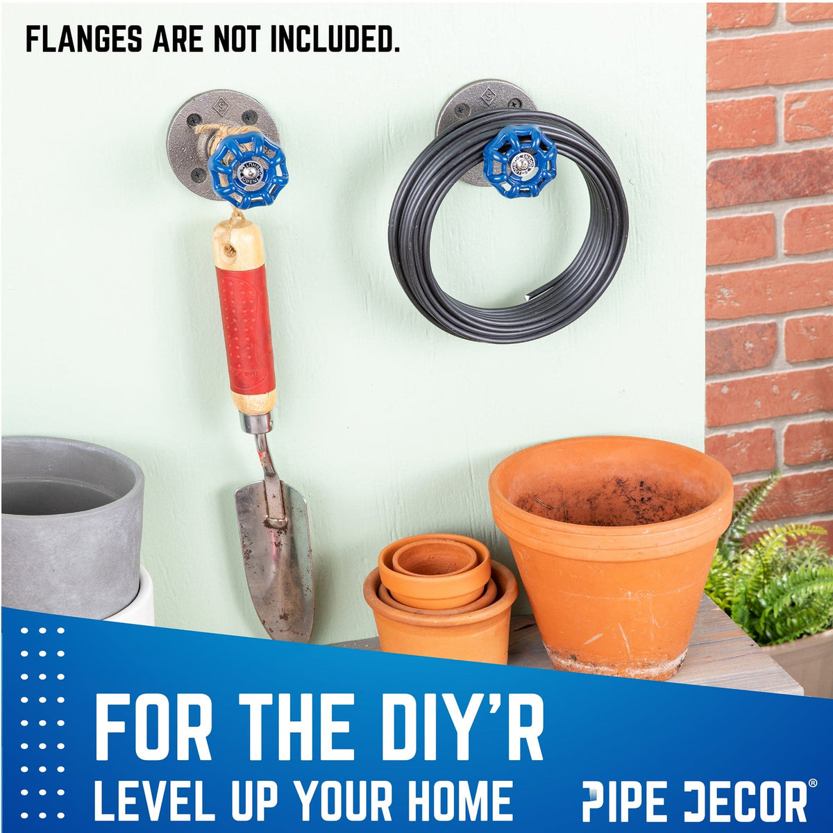Blue Industrial Spigot Handle (2-Pack) by PIPE DECOR