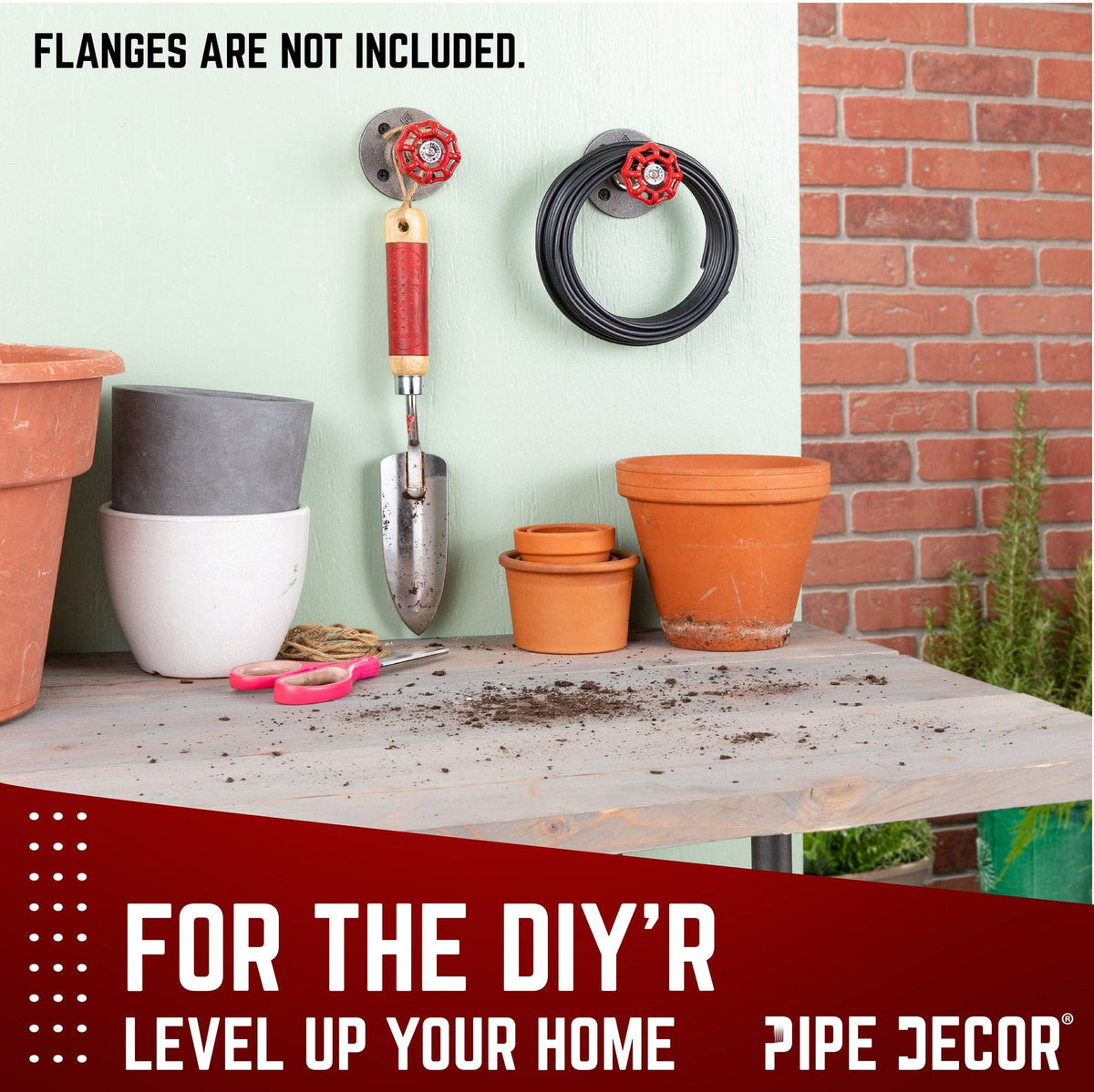 Red Industrial Spigot Handle (2-Pack) by PIPE DECOR