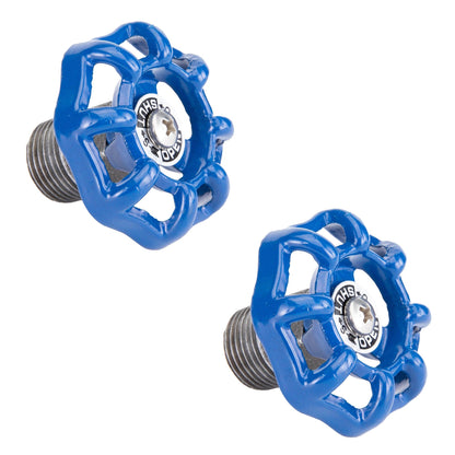 Blue Industrial Spigot with Plug (2-Pack) by PIPE DECOR