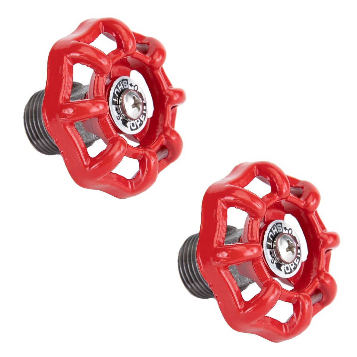 Red Industrial Spigot with Plug (2-Pack) by PIPE DECOR