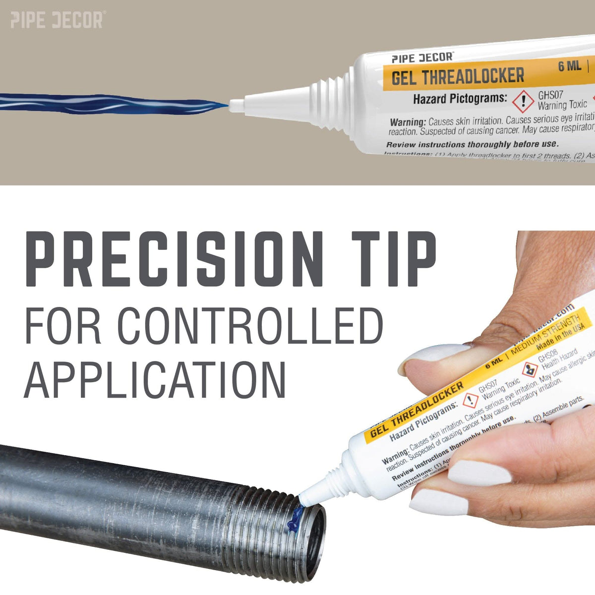 Threadlocker Gel Pipe Thread Sealant by PIPE DECOR