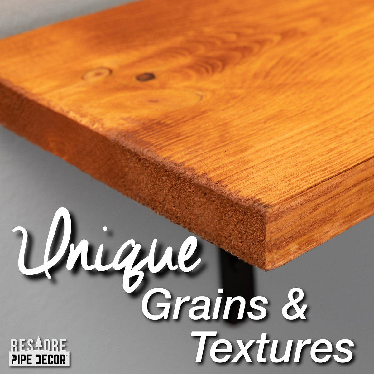RESTORE Sunset Cedar 36 in. Wood Shelf (Wood Only) by PIPE DECOR