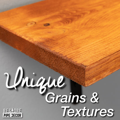 RESTORE Sunset Cedar 36 in. Wood Shelf (Wood Only) by PIPE DECOR