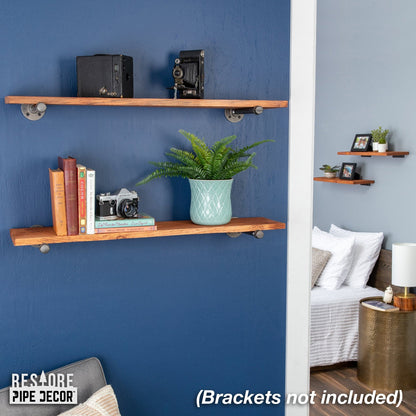RESTORE Sunset Cedar 36 in. Wood Shelf (Wood Only) by PIPE DECOR