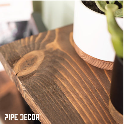 RESTORE Trail Brown 36 in. Wood Shelf (Wood Only) by PIPE DECOR