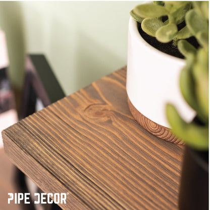 RESTORE Sunset Brown 36 in. Wood Shelf (Wood Only) by PIPE DECOR