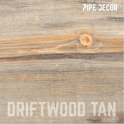 RESTORE Driftwood Tan 24 in. Wood Shelf (Wood Only) by PIPE DECOR