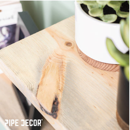 RESTORE Driftwood Tan 24 in. Wood Shelf (Wood Only) by PIPE DECOR