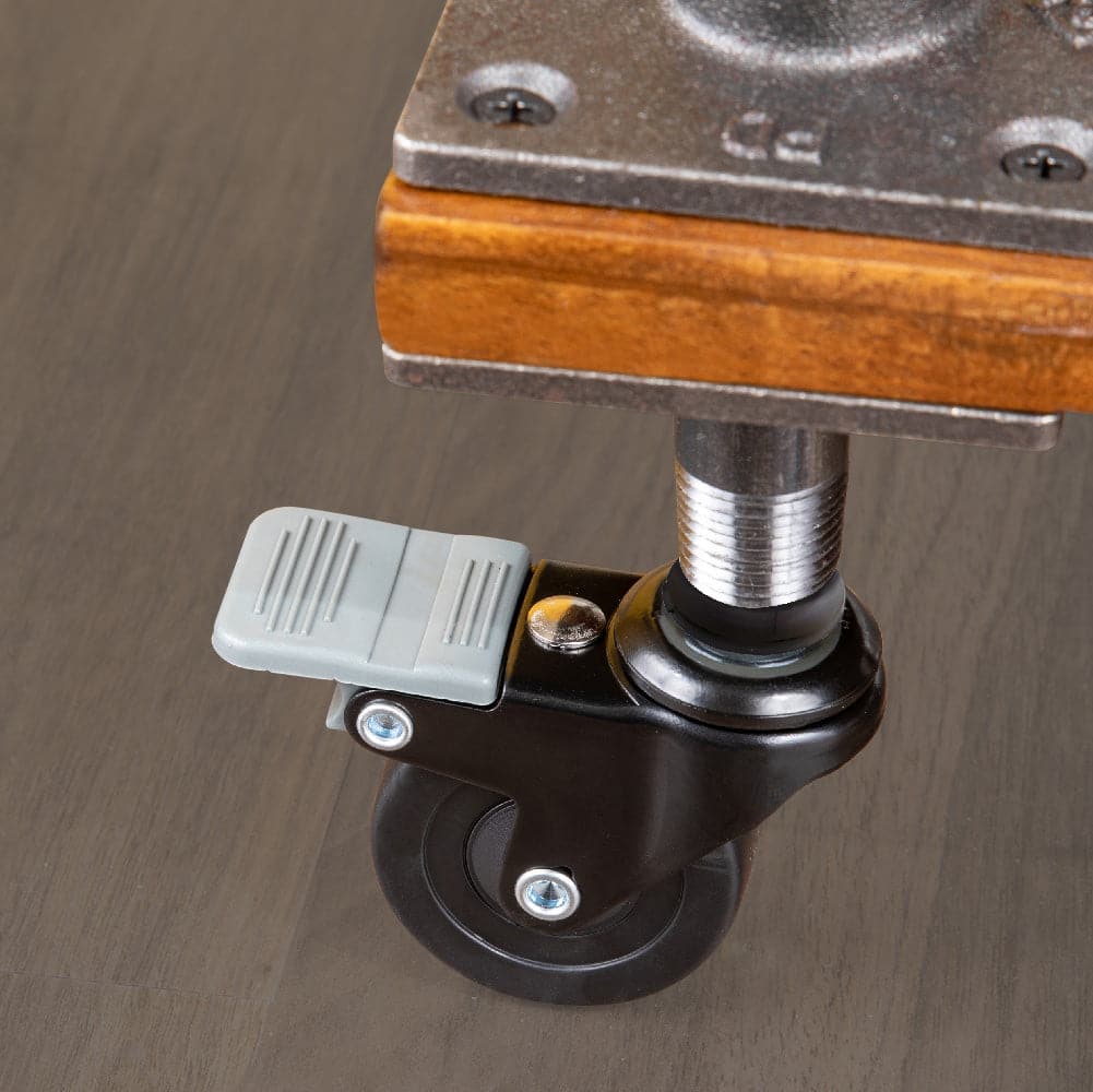 Swivel Caster Wheels for ½" Pipe (4-Pack) by PIPE DECOR