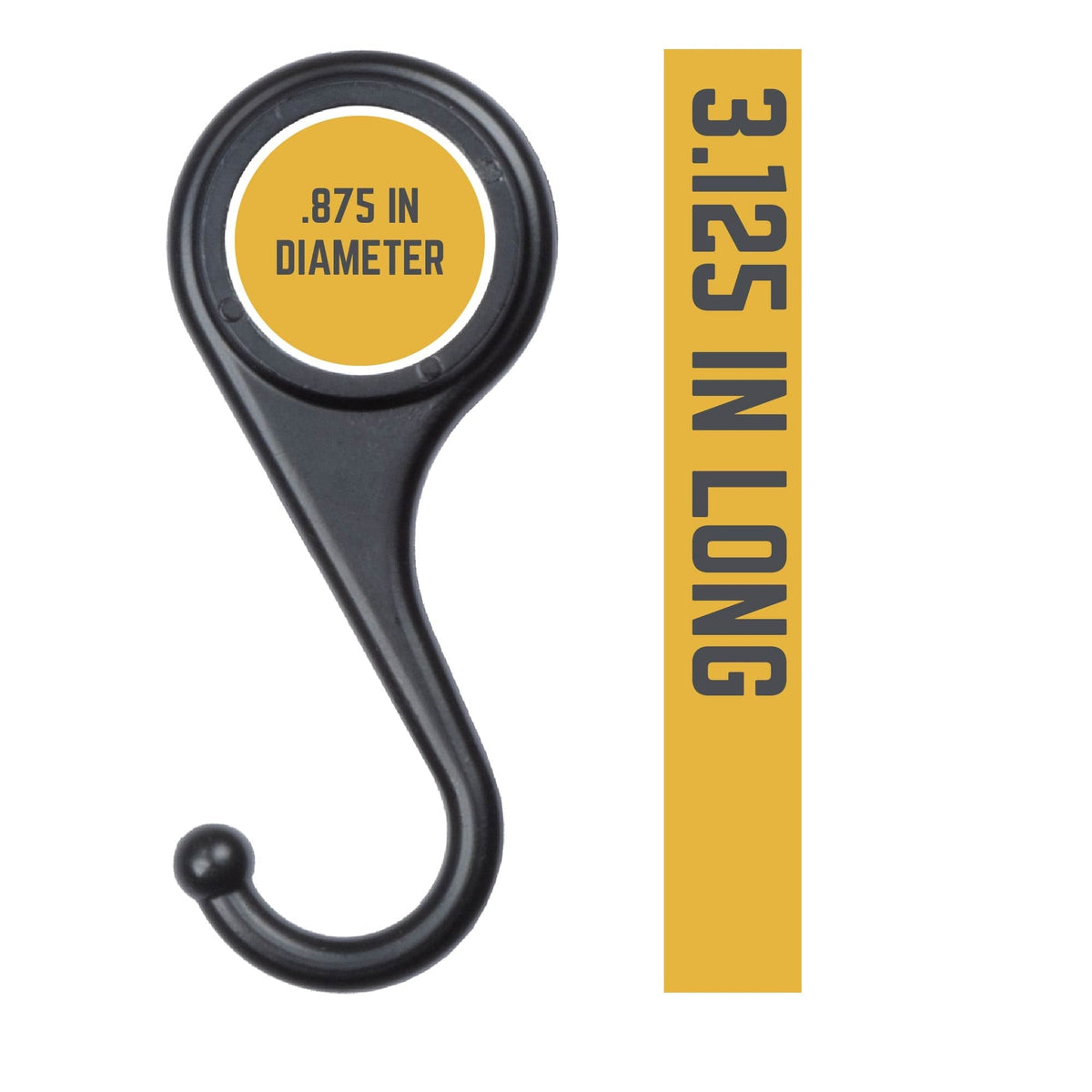 Pipe Hook for 1/2in. Black Pipe by PIPE DECOR