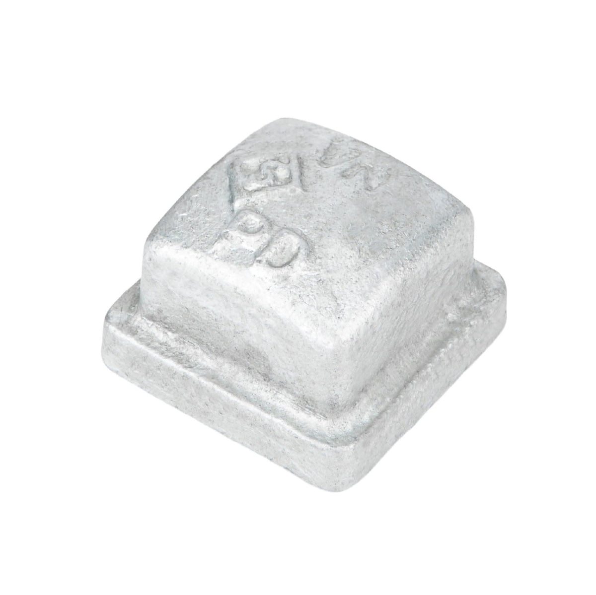 PIPE DECOR 1/2 in. galvanized iron square cap pipe fitting