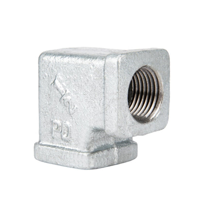 PIPE DECOR 1/2 in. galvanized iron square 90 degree elbow pipe fitting