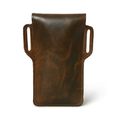 Mobile Holster Case- Dark Brown by Classy Leather Bags