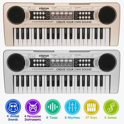 iMounTEK 37-key kids electronic keyboard with microphone, view 10