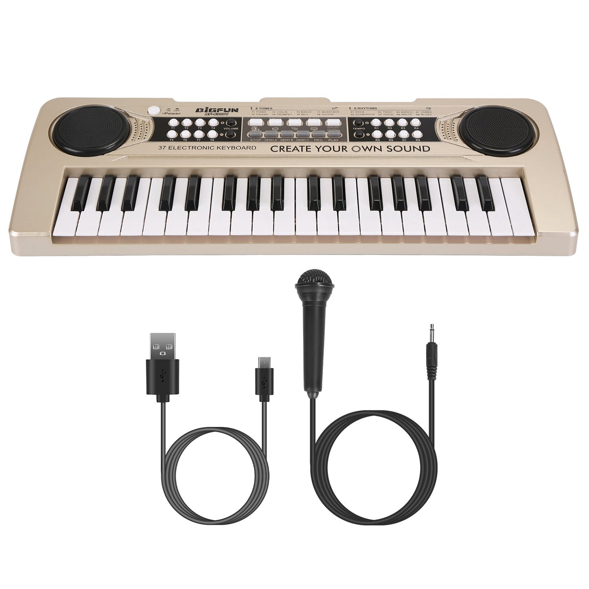 iMounTEK 37-key kids electronic keyboard with microphone, view 5
