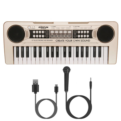 iMounTEK 37-key kids electronic keyboard with microphone