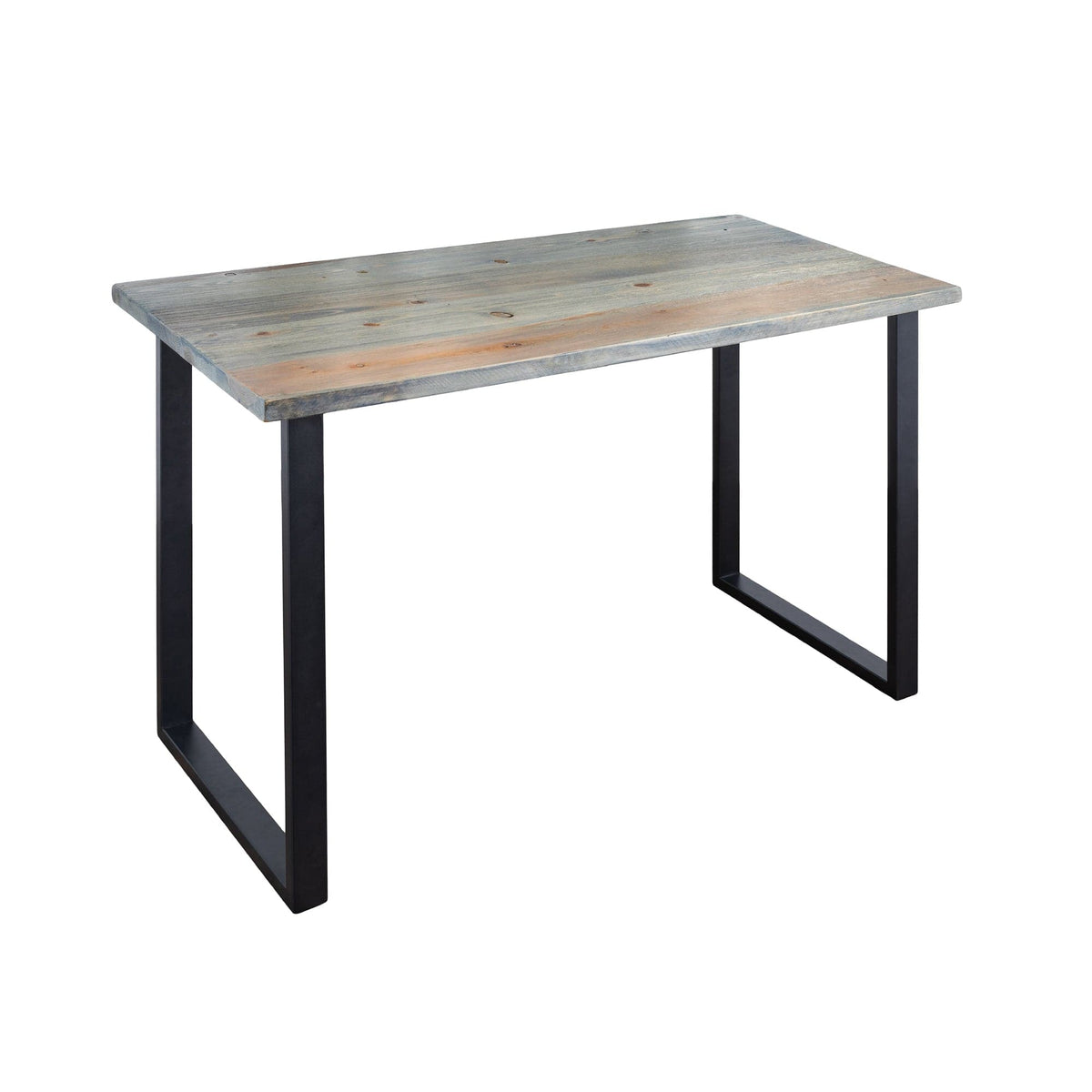 Skyline Riverstone Grey Solid Wood Desk with 28 in. Landscape Legs by PIPE DECOR