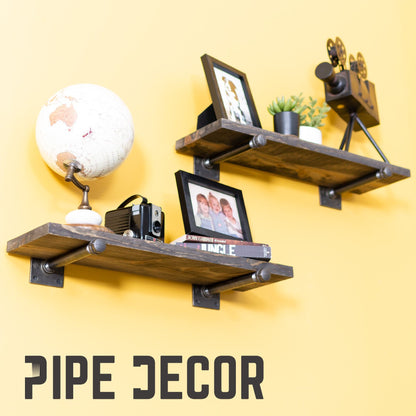 Infographic 4 for the PIPE DECOR 1/2 in. x 8 in. square flange black pipe shelf bracket kit, 4-pack