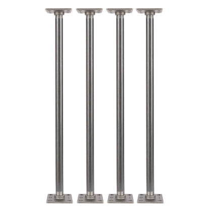 PIPE DECOR 3/4 in. x 24 in. square flange pipe table legs, 4-pack