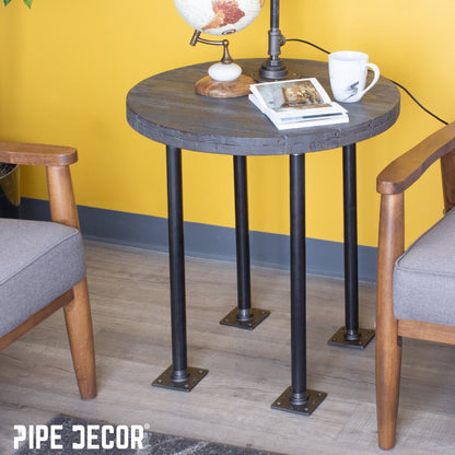 PIPE DECOR 3/4 in. x 24 in. square flange pipe table legs, 4-pack, view 2