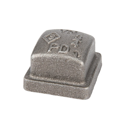PIPE DECOR 3/4 in. black iron square cap pipe fitting