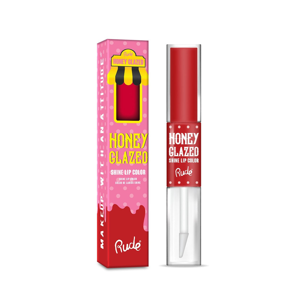 RUDE Honey Glazed Shine Lip Color - Maple Bacon by Avera Group