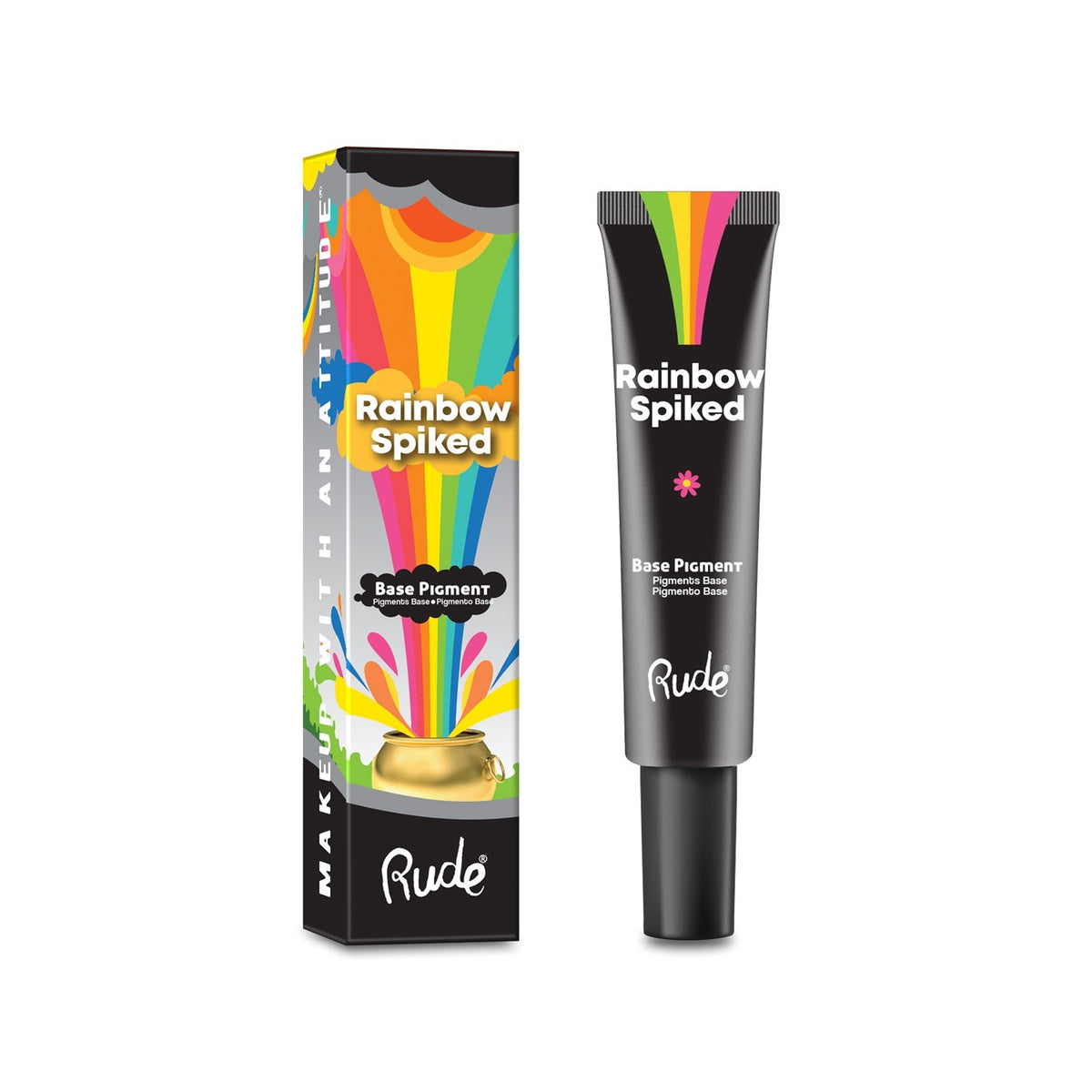 RUDE Rainbow Spiked Vibrant Colors Base Pigment - Black by Avera Group