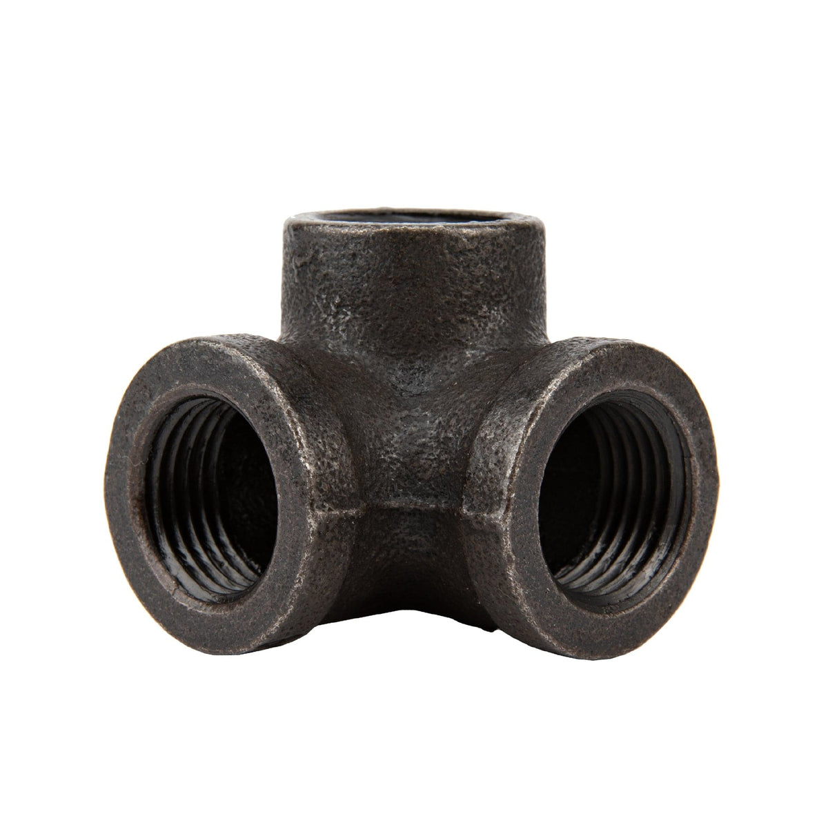 Noir by PIPE DECOR 1/2 in. prefinished matte black side outlet elbow pipe fitting