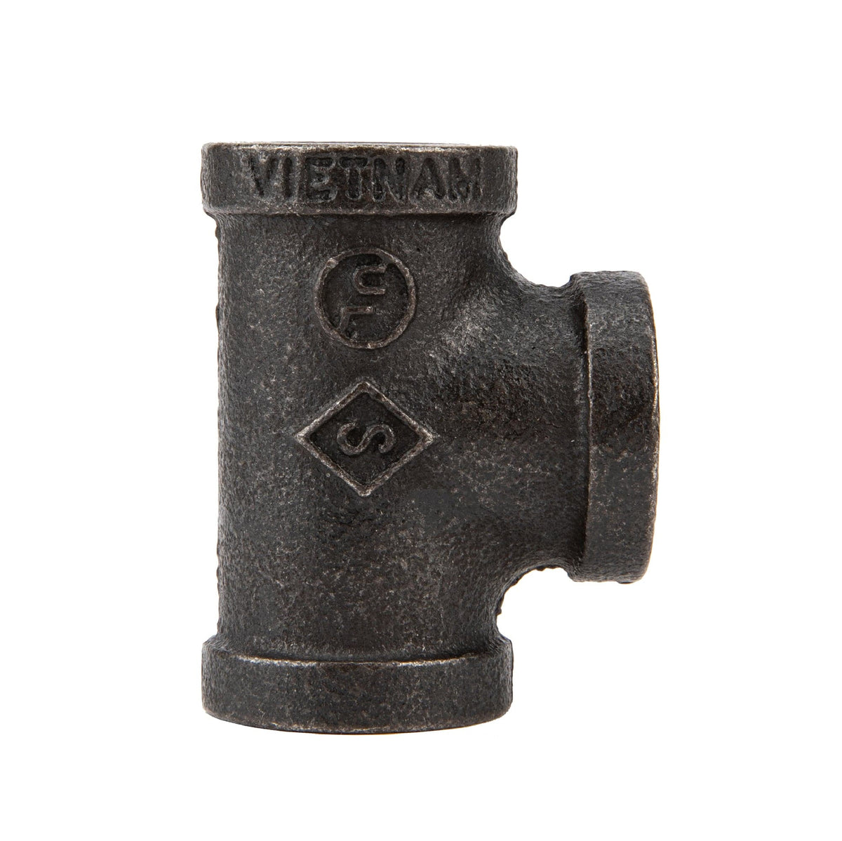 Noir by PIPE DECOR 1/2 in. prefinished matte black tee pipe fitting