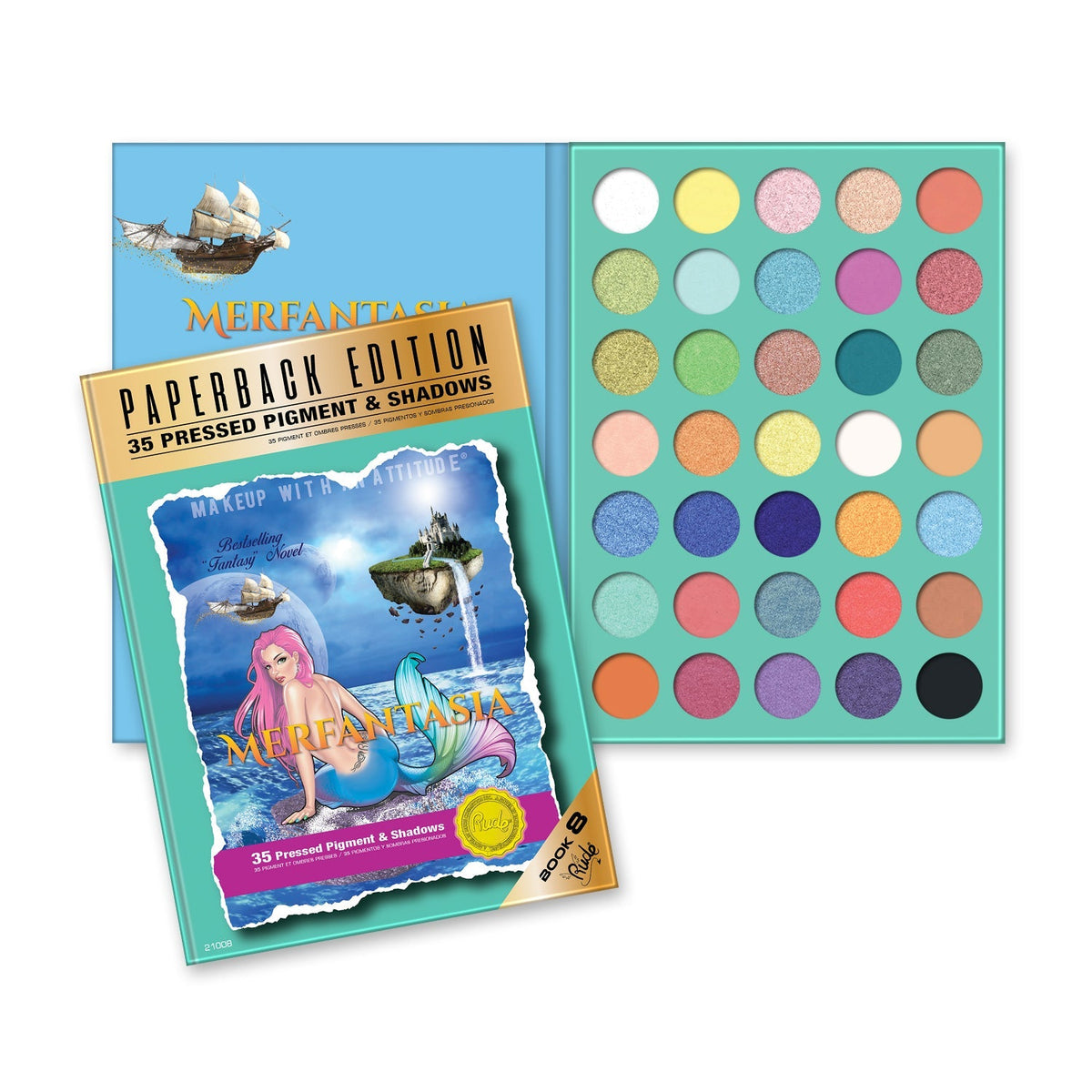 RUDE Merfantasia Palette - Paperback Edition by Avera Group