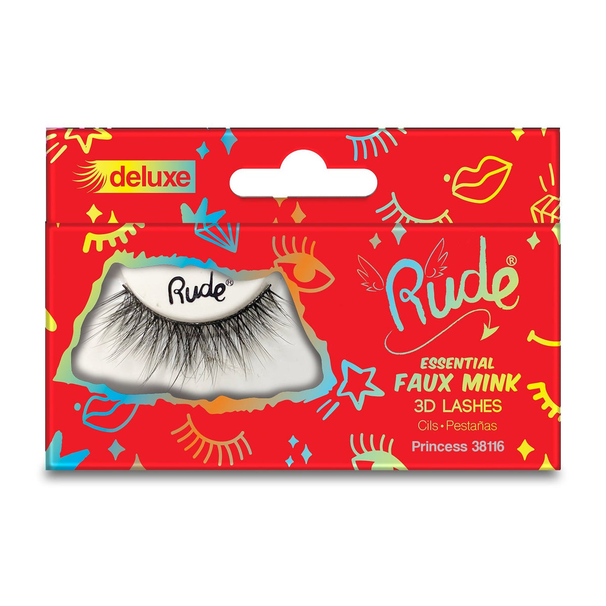 RUDE Essential Faux Mink Deluxe 3D Lashes - Princess by Avera Group