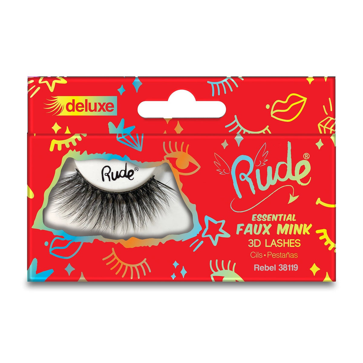 RUDE Essential Faux Mink Deluxe 3D Lashes - Rebel by Avera Group
