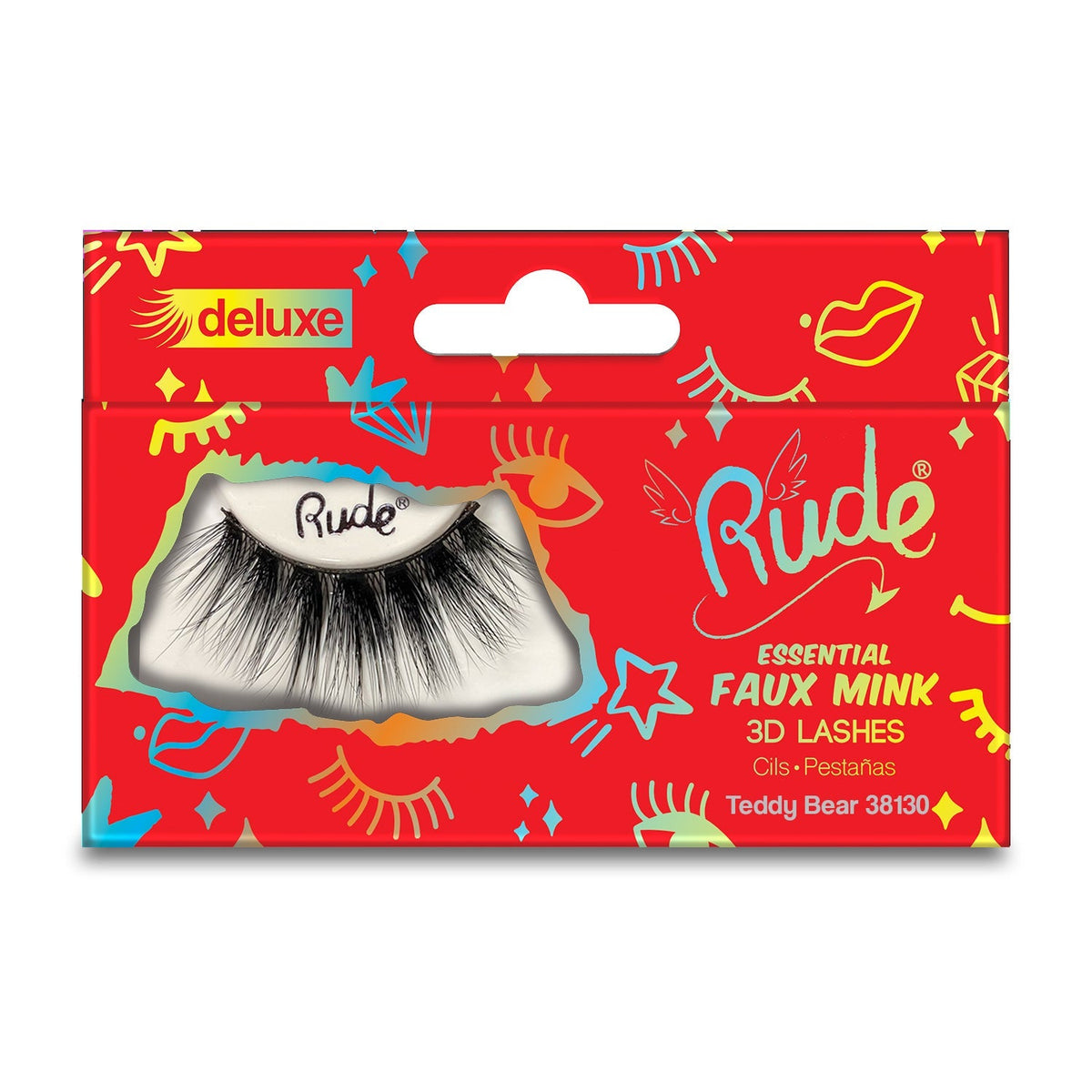 RUDE Essential Faux Mink Deluxe 3D Lashes - Teddy Bear by Avera Group