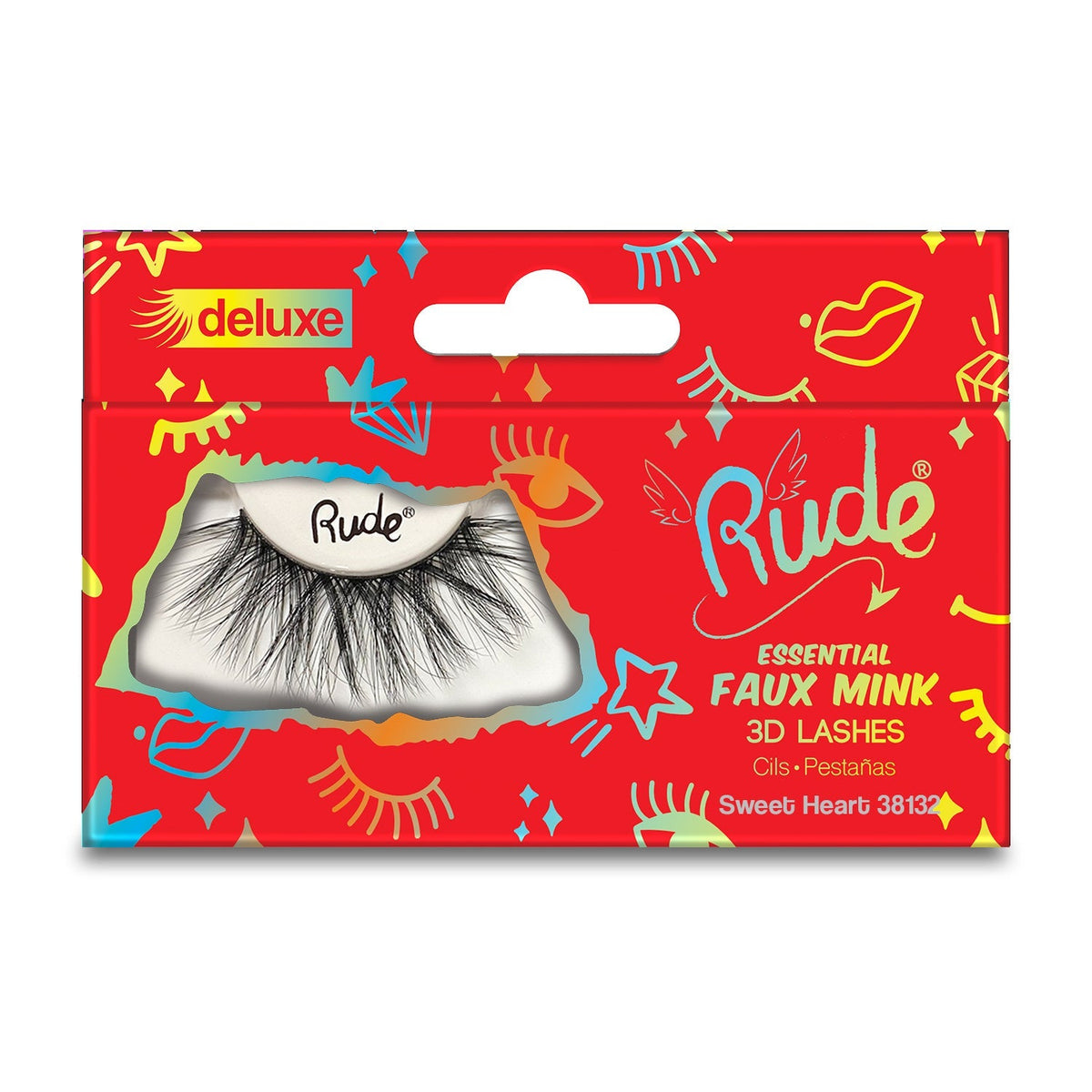 RUDE Essential Faux Mink Deluxe 3D Lashes - Sweet Heart by Avera Group
