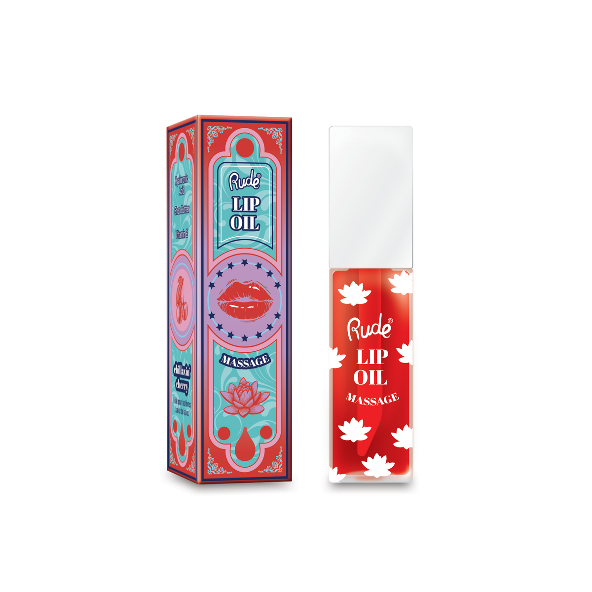RUDE Lip Oil Massage - Chillaxin' Cherry by Avera Group