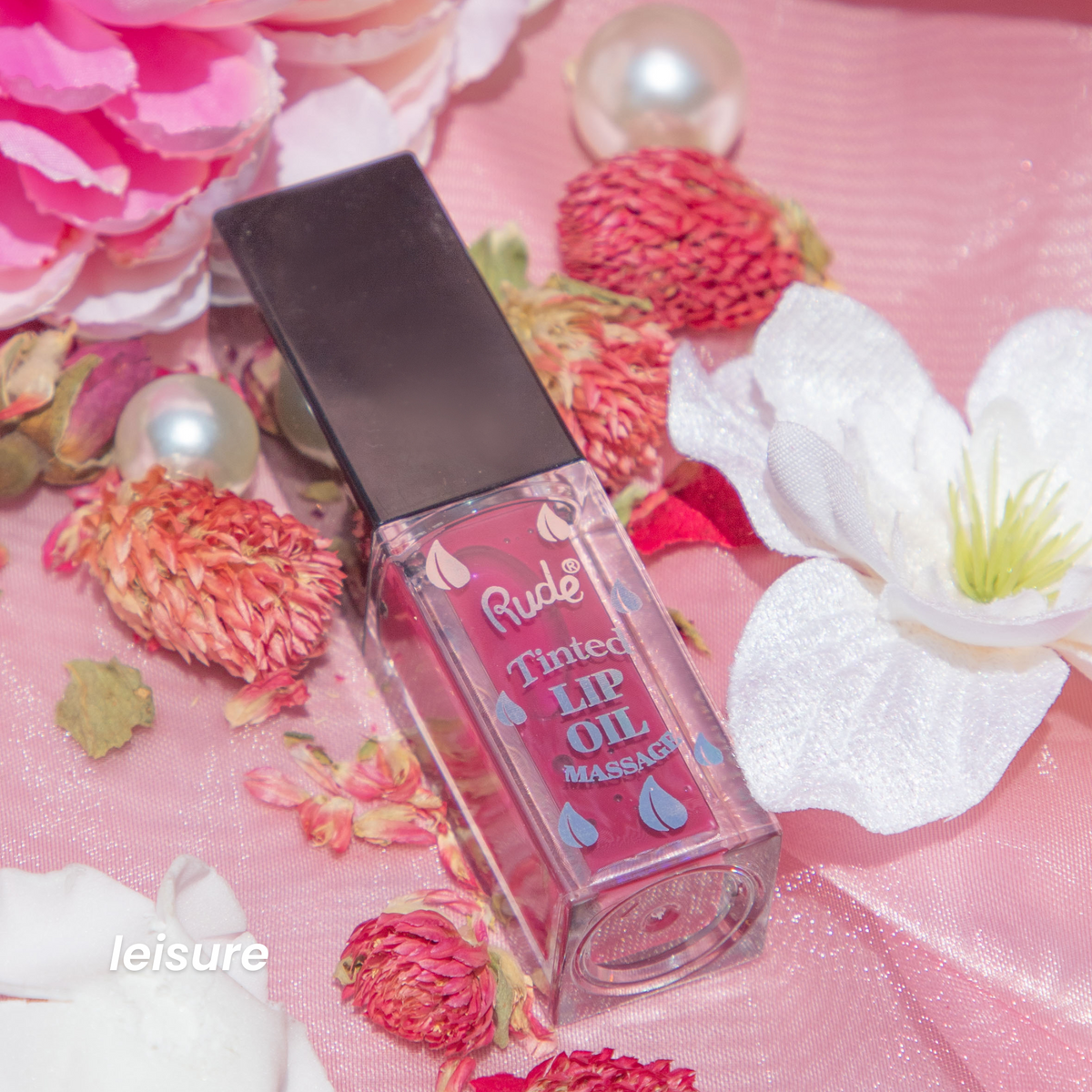 RUDE Lip Oil Massage Tinted & Plumping Lip Oil - Leisure by Avera Group