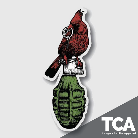"Beauty and Chaos" - Sticker by Tango Charlie Apparel