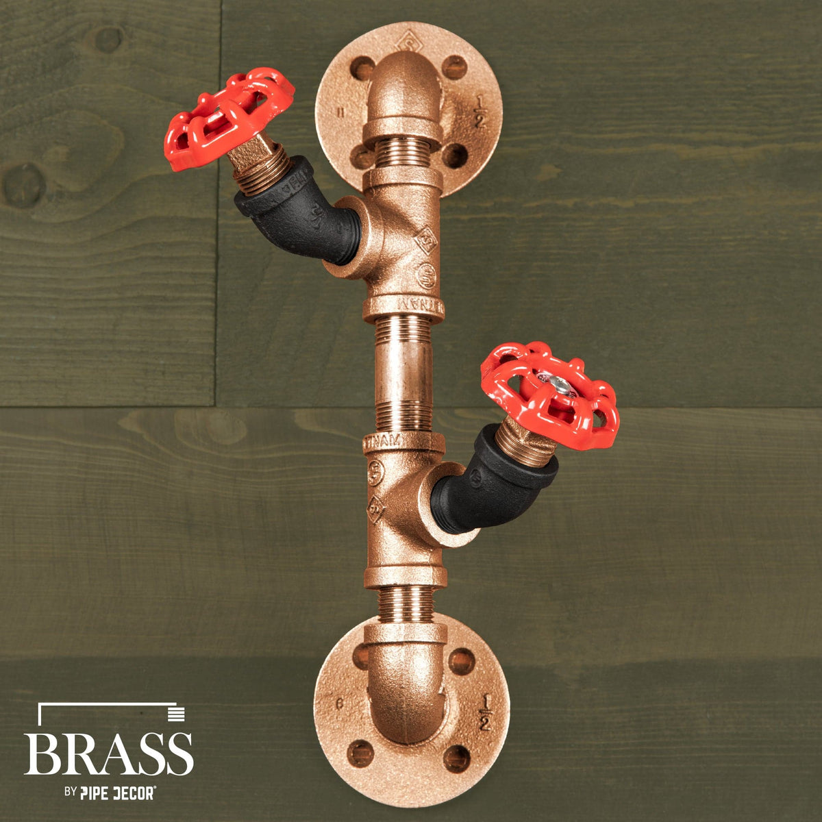 PIPE DECOR 3/4 in. x 2 in. red brass pipe, view 9