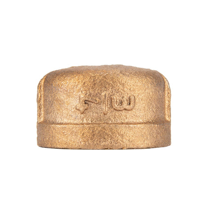 PIPE DECOR 3/4 in. red brass cap pipe fitting