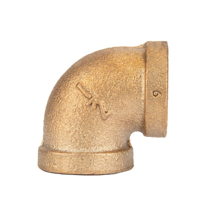 PIPE DECOR 1/2 in. red brass 90 degree elbow pipe fitting