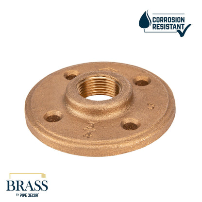 PIPE DECOR 3/4 in. red brass floor flange pipe fitting, view 5